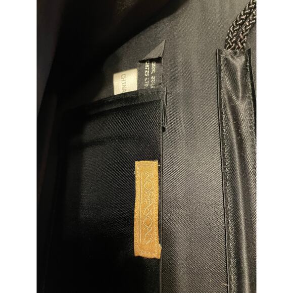 VTG Robinsons Whimsy Goth Beaded Deep Brown Bronze Half Circle Cross Body Clutch - Picture 12 of 13